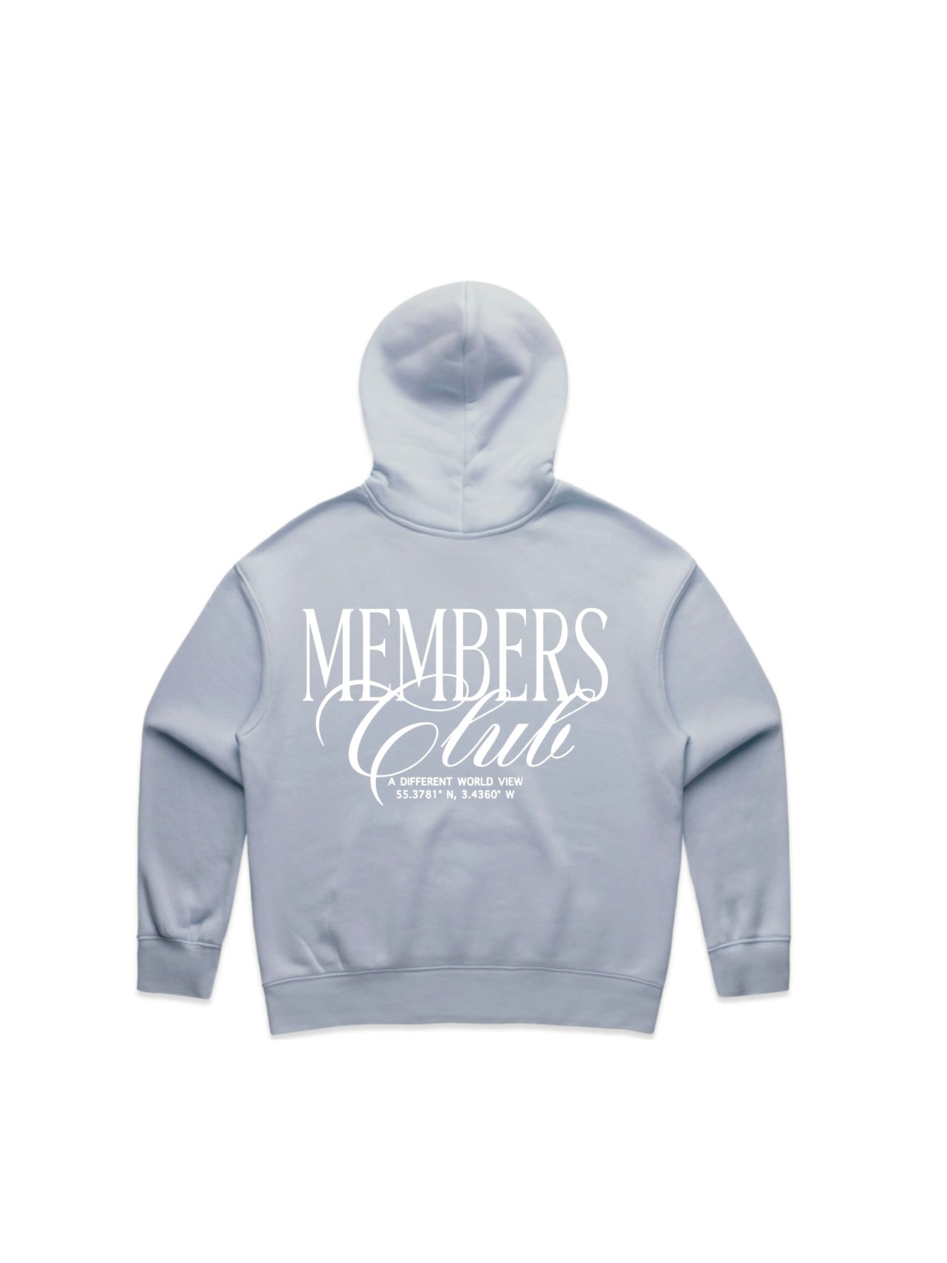 MEMBERS CLUB POWDER BLUE HOODIE