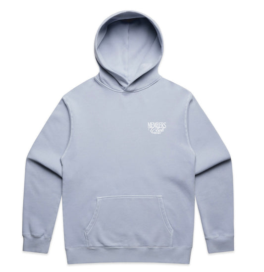 MEMBERS CLUB POWDER BLUE HOODIE