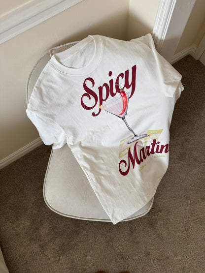 spicy martini white tee