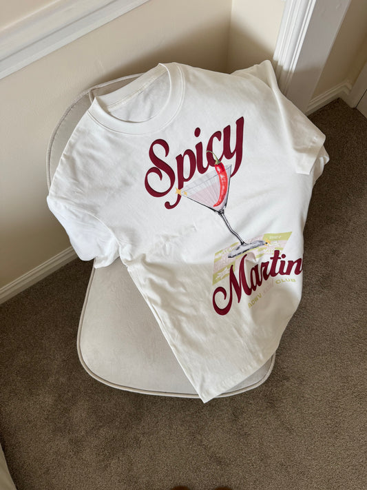 spicy martini white tee