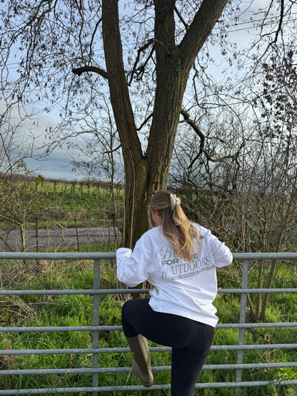 BUILT FOR THE OUTDOORS WHITE TEE IN SAGE