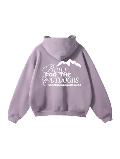 BUILT FOR THR OUTDOORS MAUVE HOODIE