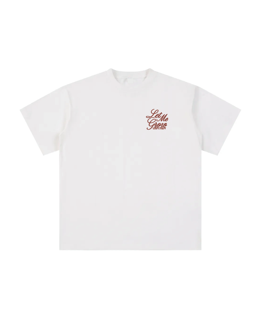 let me grow white tee