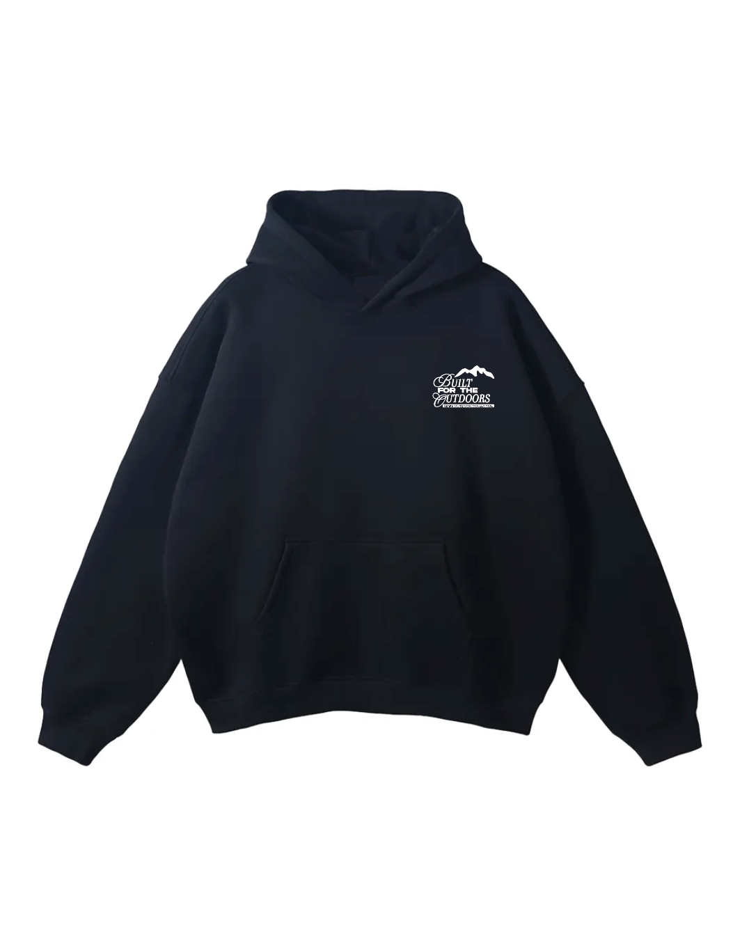 BUILT FOR THE OUTDOORS BLACK HOODIE