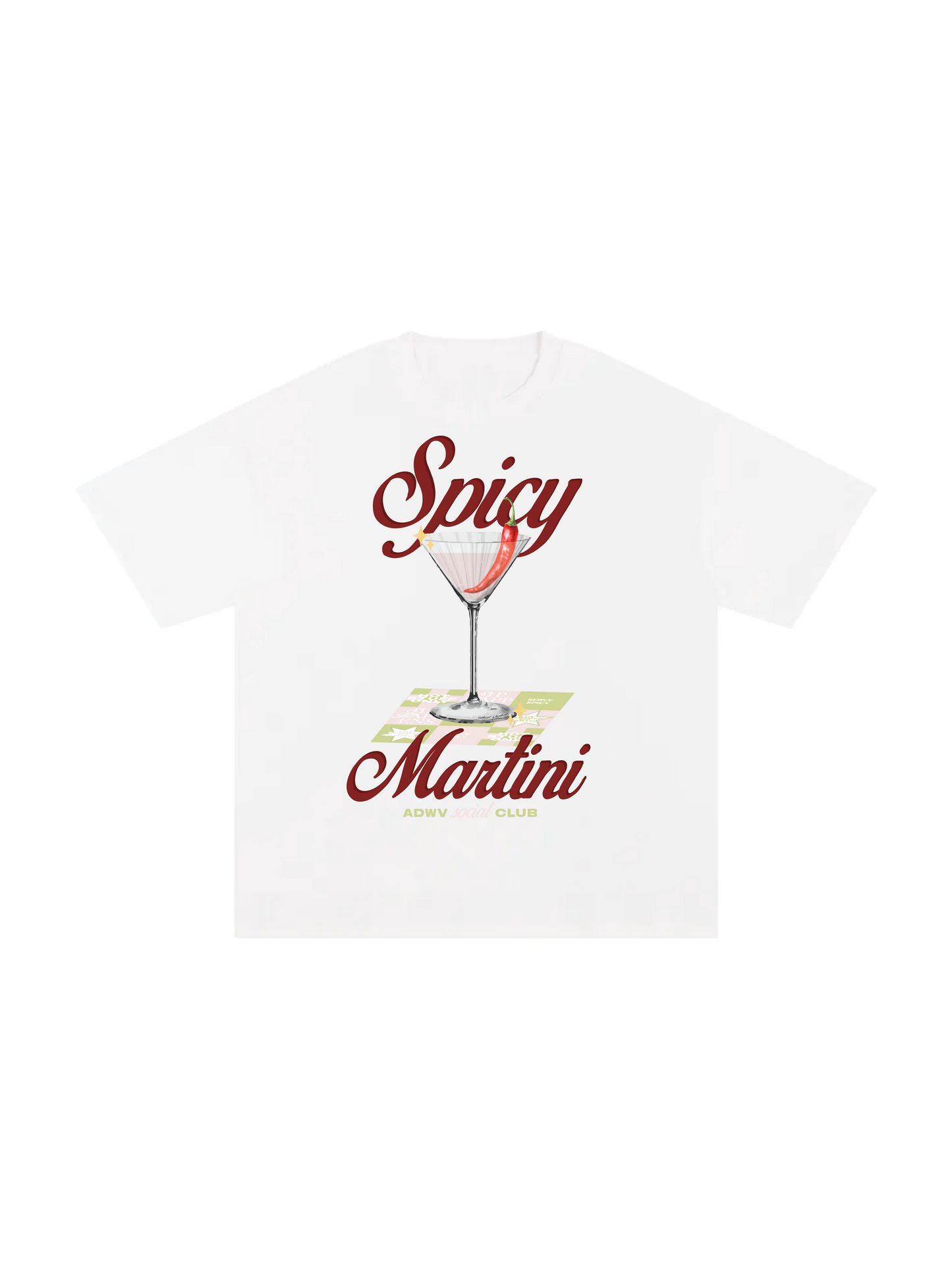spicy martini white tee