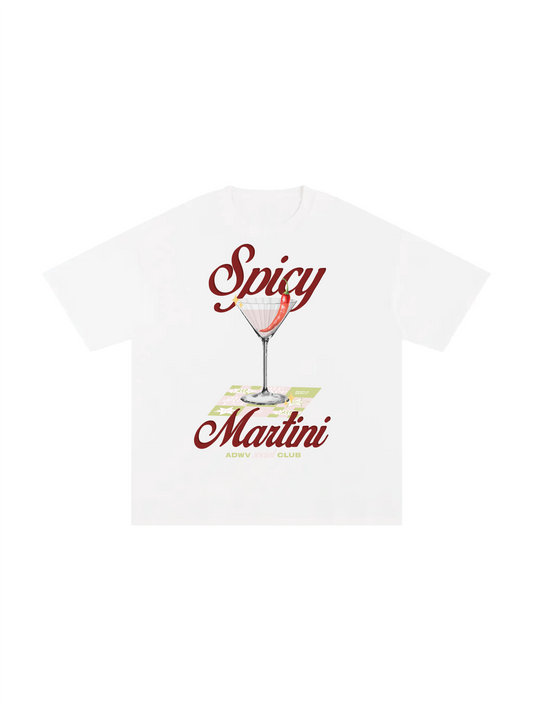 spicy martini white tee